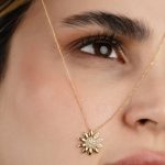 گردنبند طلا آفتابگردون