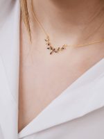 گردنبند طلا پری جنگل (زنجیز متصل)