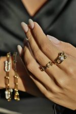 انگشتر طلا تیفانی نگین‌دار